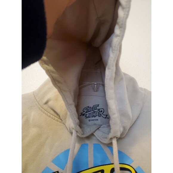 Capcom Street Fighter II Hoodie Unisex Small Beige Retro Gamer 90s Graphic - Picture 7 of 16